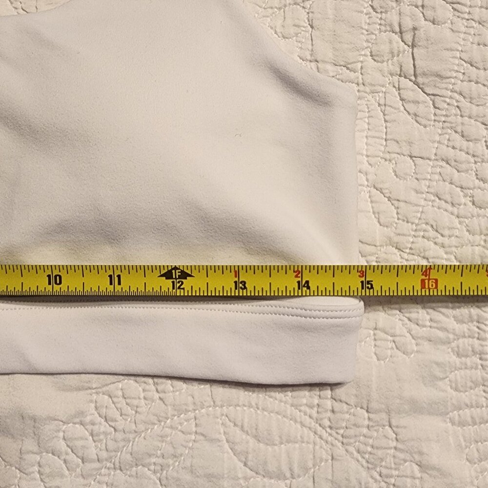 ALO Yoga Airbrush Suspension Bra Size L White EUC - Picture 8 of 12